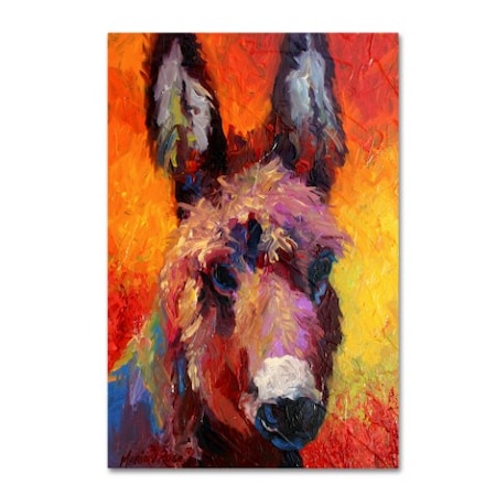 Marion Rose 'Donkey Portrait II' Canvas Art,12x19